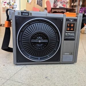 Vintage General Electric 8 Track Portable Player M
